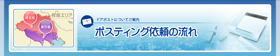 ポスティング依頼の流れ